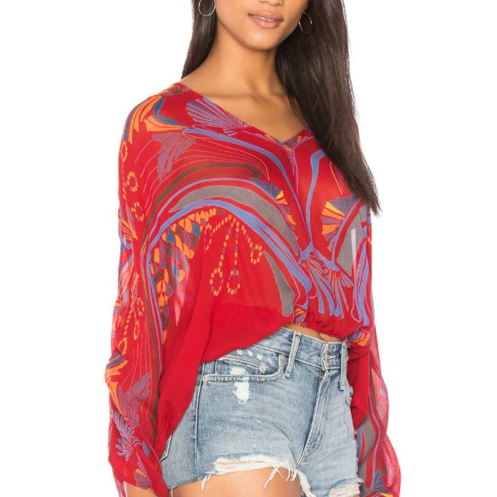 Free People Patterned Blouse - Picture 2 of 7